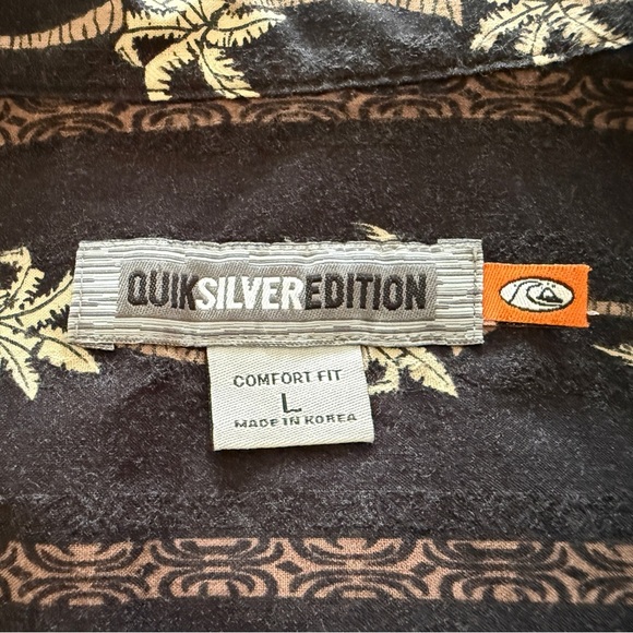 QUIKSILVER Edition Palm Trees Comfort Fit Men L Large - Picture 4 of 6